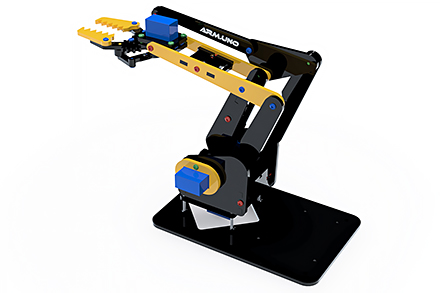 ArmUno V1 Robotic Arm Plans Black