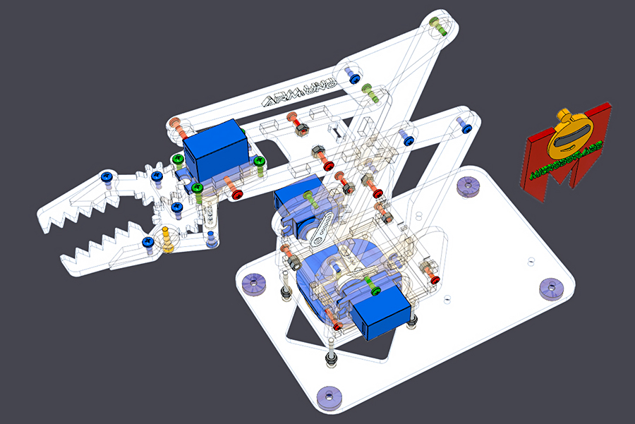 Build Your Own Robot! Free ArmUno V1 Desktop Robot Arm Plans