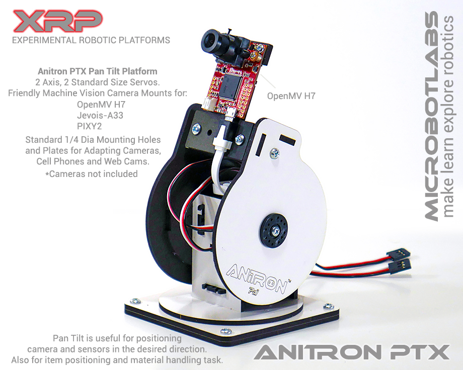 AniTron PTX Pan Tilt for Robotics and Machine Vision Projects